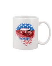 Hair Stylist Independence Day Mug tile