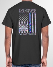 Bus Drivers Back The Blue 2 Side Classic T-Shirt garment-tshirt-unisex-back-04