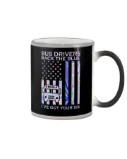 Bus Drivers Back The Blue 2 Side Color Changing Mug tile
