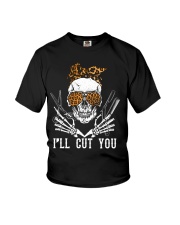Hairdresser I'll Cut You Youth T-Shirt tile