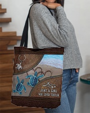 A girl who loves turtles All-over Tote aos-all-over-tote-lifestyle-front-09