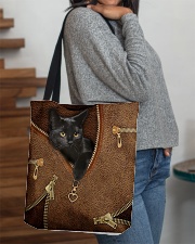 Black Cat Feather All-over Tote aos-all-over-tote-lifestyle-front-09