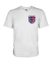 Back the blue UK V-Neck T-Shirt tile