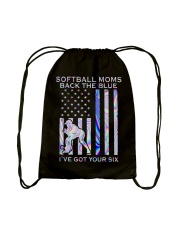 Softball Moms Back The Blue 2 Sides Drawstring Bag tile