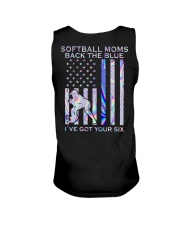 Softball Moms Back The Blue 2 Sides Unisex Tank tile