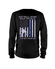 Softball Moms Back The Blue 2 Sides Long Sleeve Tee tile