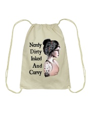 Book Nerdy Dirty Drawstring Bag tile