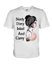 Book Nerdy Dirty V-Neck T-Shirt tile