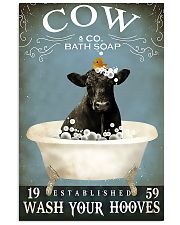 Cow Bath Soap Established Wash Your Hooves 11x17 Poster front