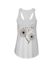 Yoga turtle dandelion Ladies Flowy Tank tile