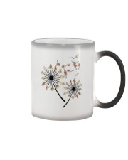Yoga turtle dandelion Color Changing Mug tile