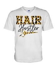 Hair Hustler fb V-Neck T-Shirt tile