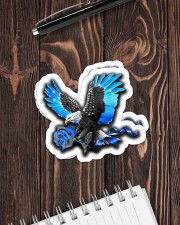 Blue Eagle and rose Crack Sticker - 2 pack (Horizontal) aos-sticker-2-pack-horizontal-lifestyle-front-05