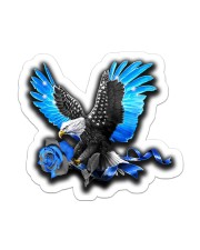 Blue Eagle and rose Crack Sticker tile