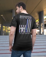 Beekeepers Back The Blue 2 Sides Classic T-Shirt apparel-classic-tshirt-lifestyle-back-48