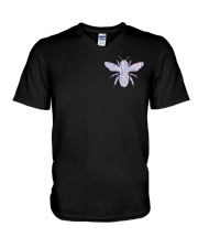 Beekeepers Back The Blue 2 Sides V-Neck T-Shirt tile