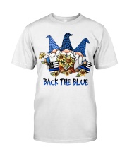 Back The Blue Gnome Classic T-Shirt front