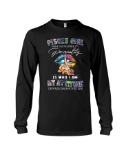 Pisces Girl Make No Mistake My Personality Long Sleeve Tee tile