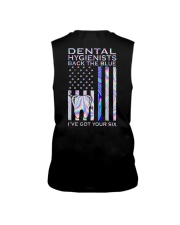 Dental hygienists Back The Blue 2 Sides Sleeveless Tee tile