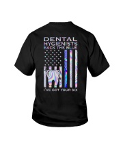 Dental hygienists Back The Blue 2 Sides Youth T-Shirt tile