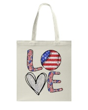 Baseball Love Independence Day Tote Bag tile