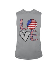 Baseball Love Independence Day Sleeveless Tee tile