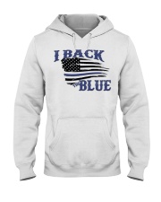 I Back The Blue Hooded Sweatshirt tile