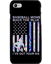 Baseball Back The Blue 2 Side Phone Case tile