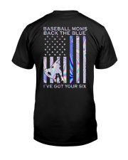 Baseball Back The Blue 2 Side Classic T-Shirt back