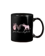 Peace Love Elephants Mug tile
