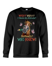 Horse Attitude Really Crewneck Sweatshirt tile