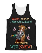 Horse Attitude Really All-Over Unisex Tank tile