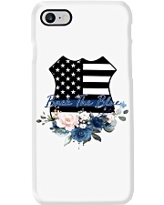 Police Back The Blue Watercolor Phone Case tile
