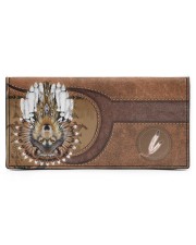 Native American Wolf Womens Clutch Purse Womens Leather Wallet tile
