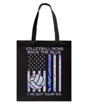 Volleyball Moms Black The Blue Tote Bag tile