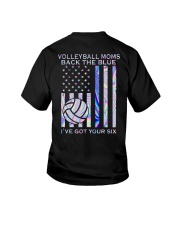 Volleyball Moms Black The Blue Youth T-Shirt tile
