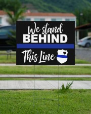 Stand Behind the Thin Blue 24x18 Yard Sign aos-yard-sign-24x18-lifestyle-front-13