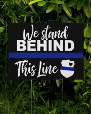 Stand Behind the Thin Blue 24x18 Yard Sign aos-yard-sign-24x18-lifestyle-front-16