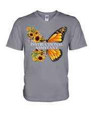Instructional Assistant Teach Love Inspire V-Neck T-Shirt tile