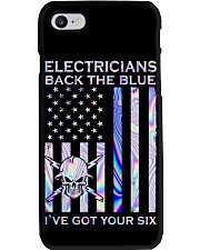 Electricians Back The Blue Phone Case tile