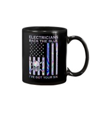 Electricians Back The Blue Mug tile