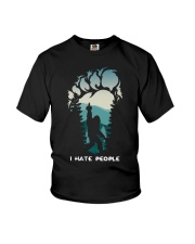 Bigfoot Middle Finger Youth T-Shirt tile