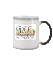 Softball God Says Color Changing Mug tile