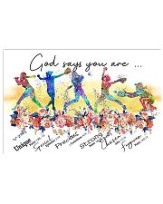 Softball God Says 17x11 Poster front