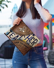 Teacher leather pattern print Accessory Pouch - Large aos-accessory-pouch-12-5x8-5-lifestyle-front-01