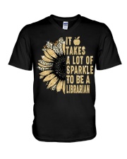 It Takes A Lot Of Sparkle Librarian V-Neck T-Shirt tile