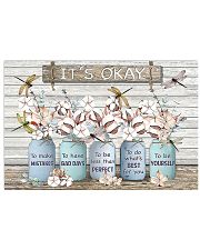 It'S Okay Faux Wood Print 17x11 Poster front