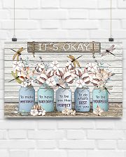 It'S Okay Faux Wood Print 17x11 Poster poster-landscape-17x11-lifestyle-17