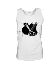 Hairdresser Crack Unisex Tank tile