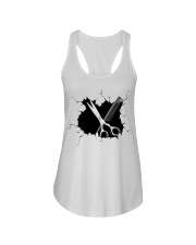 Hairdresser Crack Ladies Flowy Tank tile
